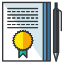 Agreement Contract Filled Outline Icon