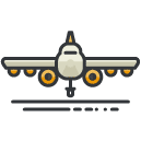 Airplane Filled Outline Icon
