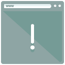 Alert Webpage Flat Icon