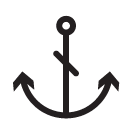 Anchor line Icon