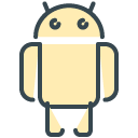 Android filled outline Icon