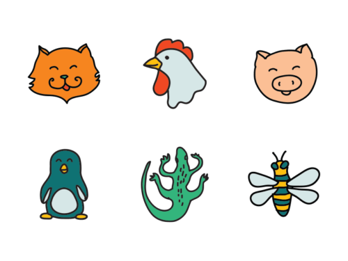 Animals Doodle Icons