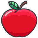 Apple Filled Outline Icon