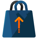 Arrow Up Shopping Bag Flat Icon