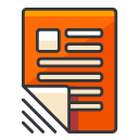 Article filled outline Icon
