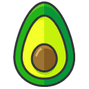 Avocado Filled Outline Icon
