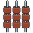 BBQ Filled Outline Icon