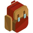 Backpack Isometric Icon