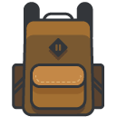 Backpack filled outline Icon