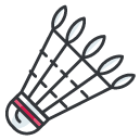 Badminton Filled Outline Icon