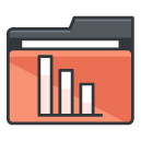 Bar Chart Filled Outline Icon