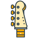 Bass filled outline Icon