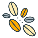Bean filled outline Icon