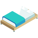 Bed Isometric Icon
