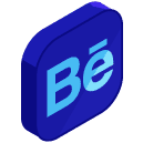 Behance Isometric Icon