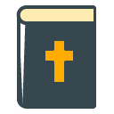 Bible filled outline Icon