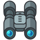 Binoculars Filled Outline Icon