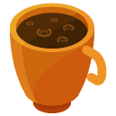 Black Coffee Isometric Icon