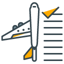 Booking filled outline Icon