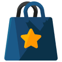 Bookmark Shopping Bag Flat Icon