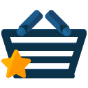 Bookmark Shopping Basket Flat Icon
