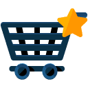 Bookmark Shopping Cart Flat Icon