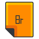 Br Filled Outline Icon