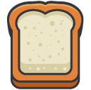 Bread Filled Outline Icon