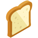 Bread Slice Isometric Icon