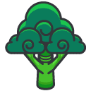 Brocolli Filled Outline Icon