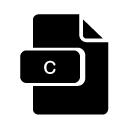 C glyph Icon