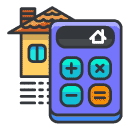 Calculate Filled Outline Icon