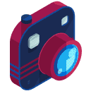 Camera Isometric Icon