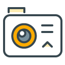 Camera filled outline Icon