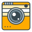Camera filled outline Icon