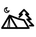 Camping line Icon