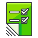 Checklist Filled Outline Icon