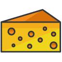 Cheese filled outline Icon
