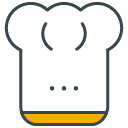 Chef filled outline Icon