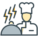 Chef filled outline Icon