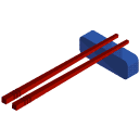 Chopsticks Isometric Icon