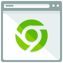 Chrome Webpage Flat Icon