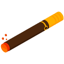 Cigar Isometric Icon