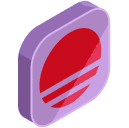 Circle Isometric Icon