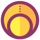 Circles Symbol Two Flat Icon