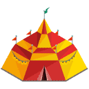 Circus Tent Isometric Icon