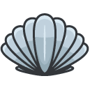 Clam Filled Outline Icon