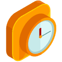 Clock Isometric Icon
