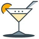 Cocktail filled outline Icon