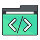 Code Filled Outline Icon